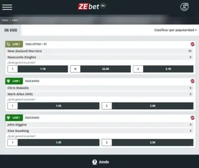 Zebet apuestas
