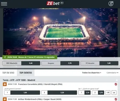 Zebet casa de apuestas