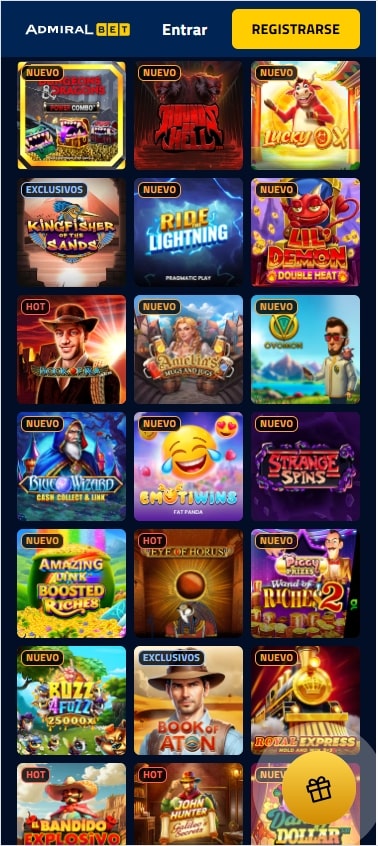 admiralbet slots y tragaperras