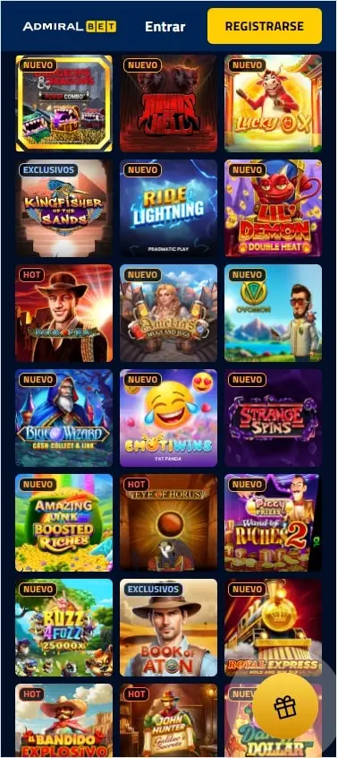 admiralbet slots y tragaperras