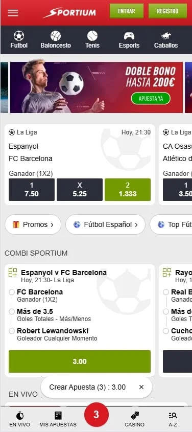 casa de apuestas sportium