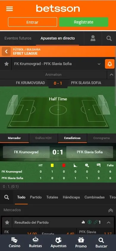 apuestas en directo betsson
