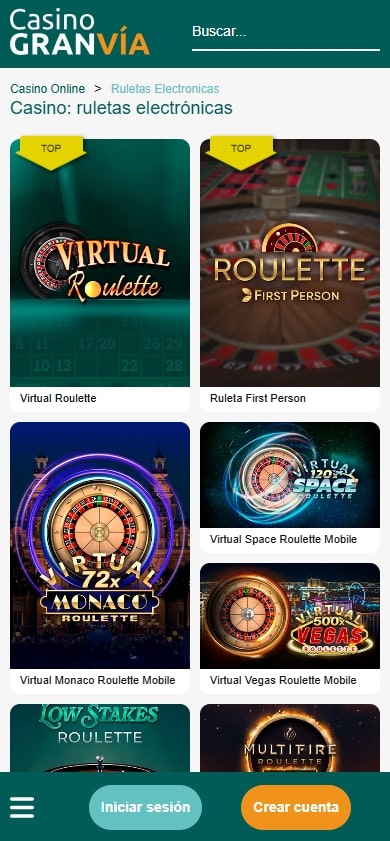 casino gran vía ruletas