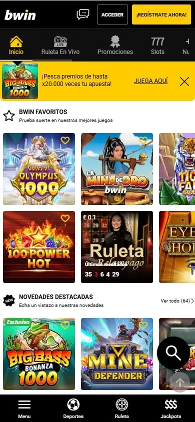 juegos de casino bwin