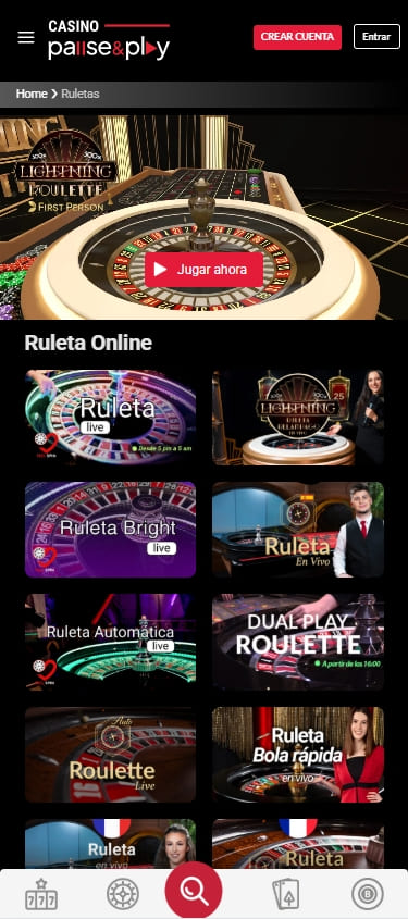 casino pause and play ruletas