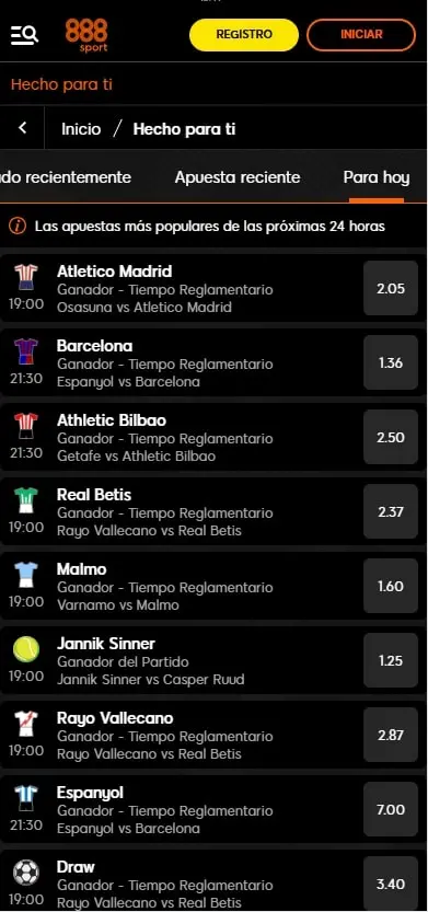 888sport cuotas de apuestas