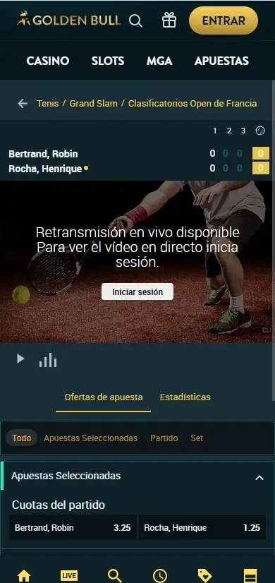 golden bull apuestas en vivo