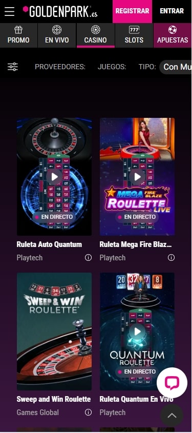 goldenpark casino online