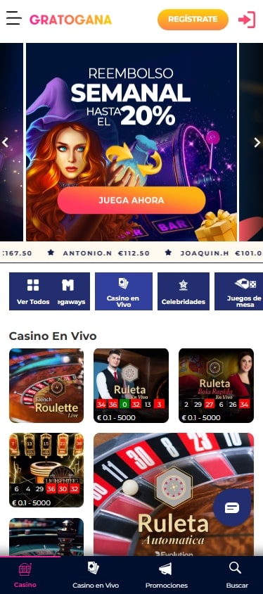 gratogana casino legal españa