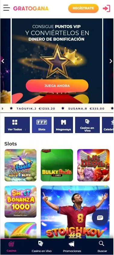 gratogana slots