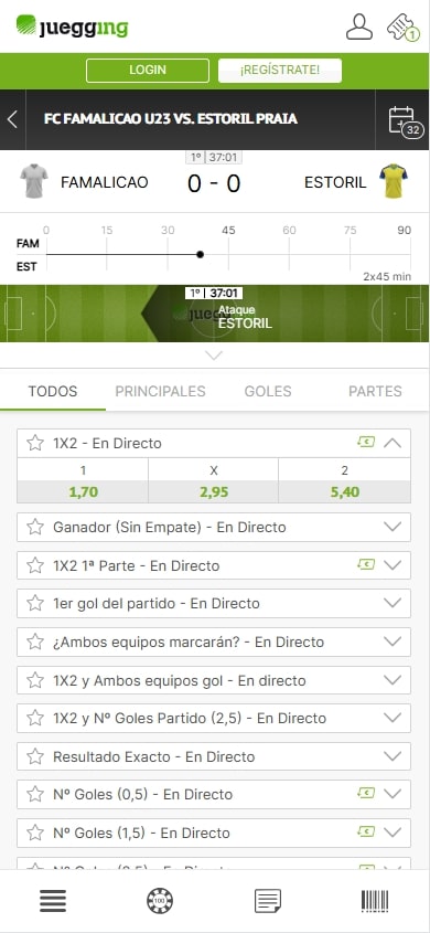 juegging casa de apuestas
