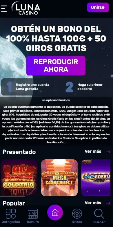 luna casino casino online