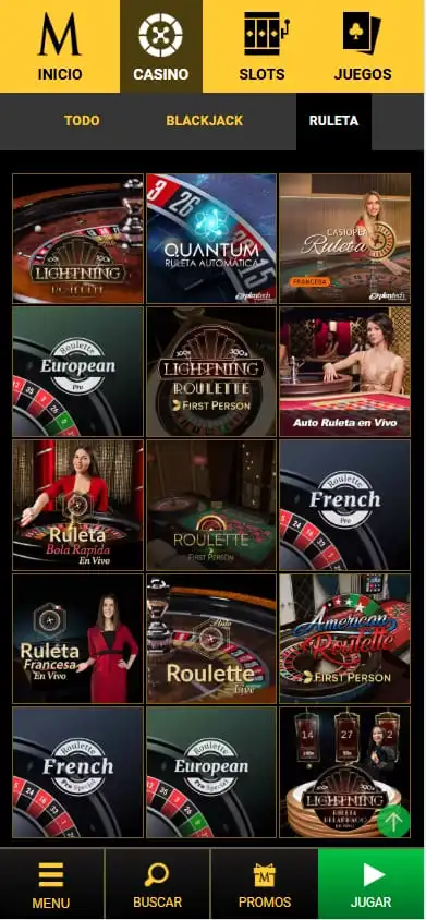 megacasino ruletas