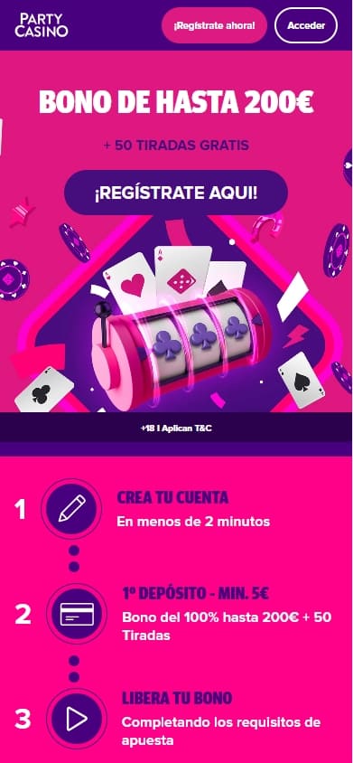 partycasino bono bienvenida casino