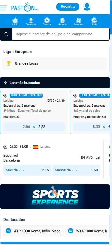 pastón apuestas deportivas