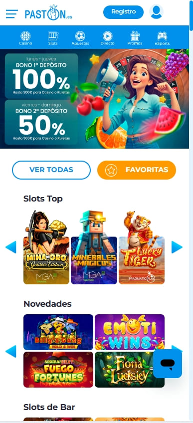 pastón slots