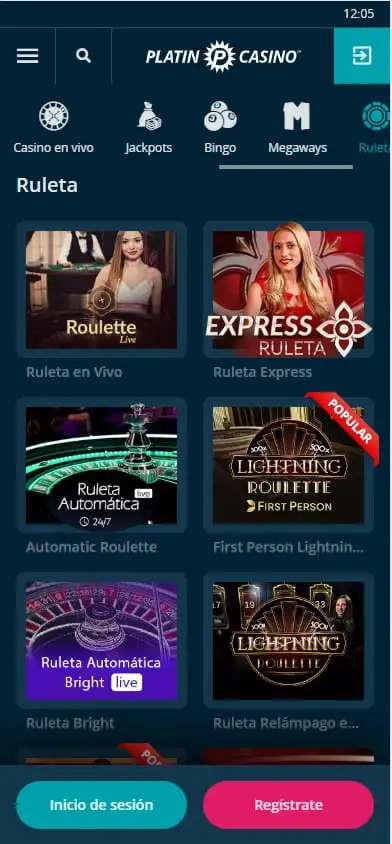Platincasino juegos de casino