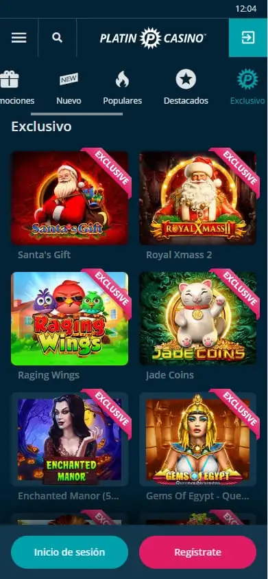 Platincasino slots