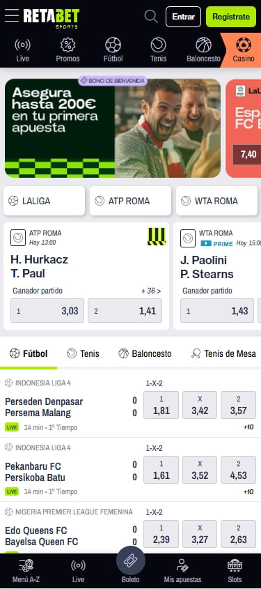 retabet casa de apuestas