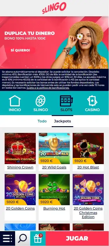 slingo casino casino legal españa