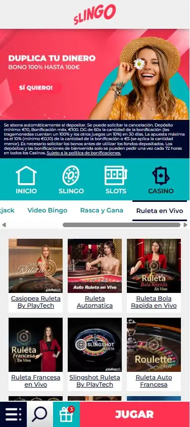 nuevo casino online slingo
