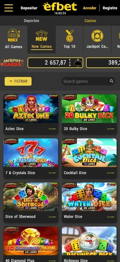 Slot machine nel casinò online con simboli colorati