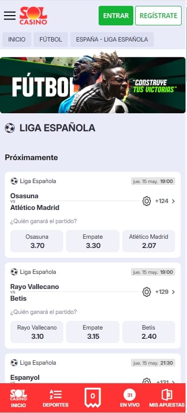 sol casino apuestas