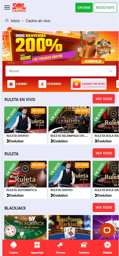 sol casino casino en vivo