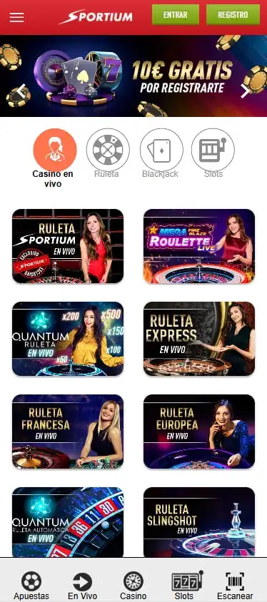 juegos de casino en sportium