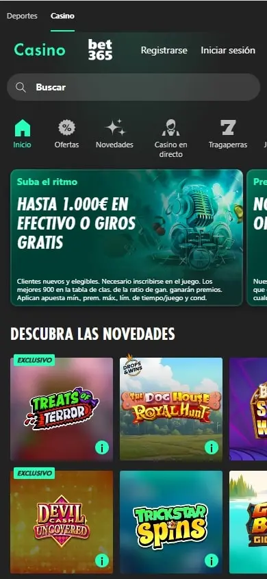 slots bet365
