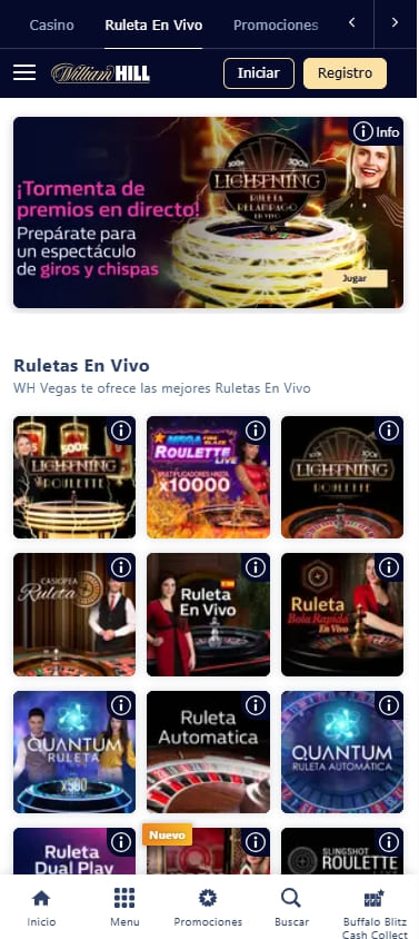 william hill ruleta en vivo