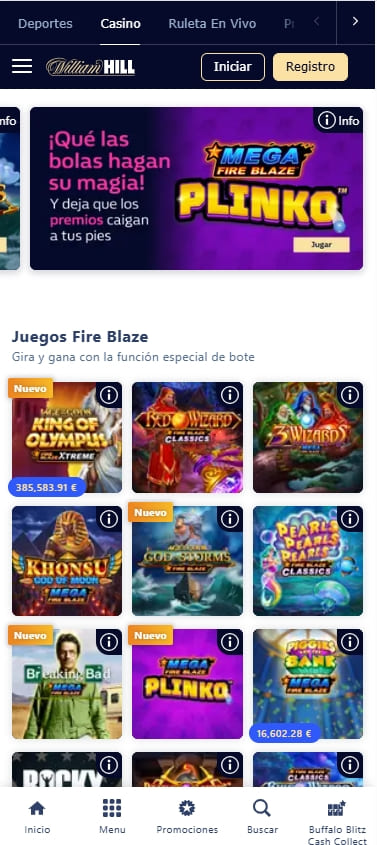 william hill tragaperras