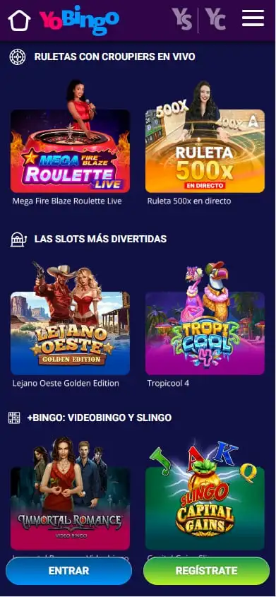 yobingo juegos de casino