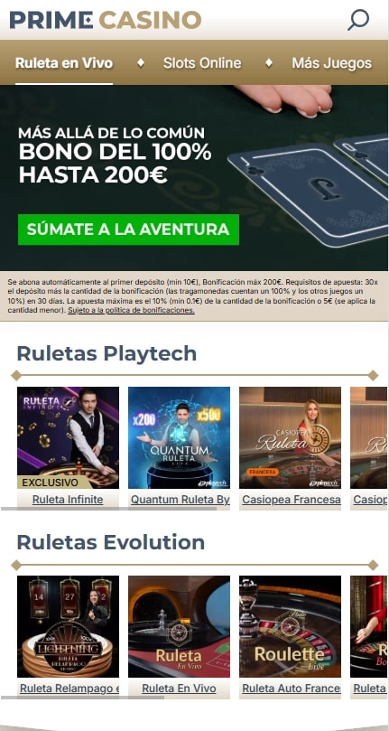 Prime Casino nuevo casino online