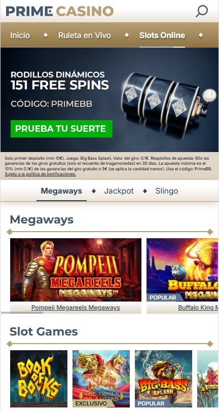 Prime Casino casino legal España