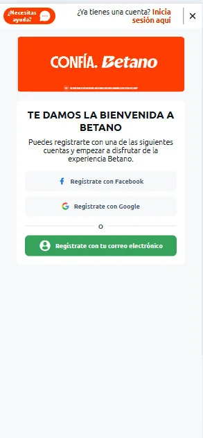 Betano Registro