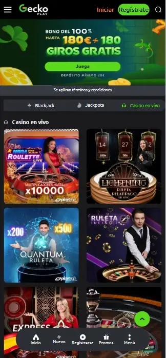 Ruletas en GeckoPlay Casino