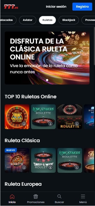 casino777 ruletas automáticas