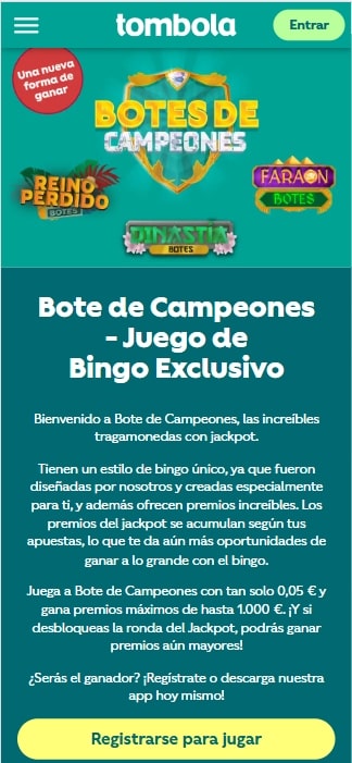 comunidad campeones tombola