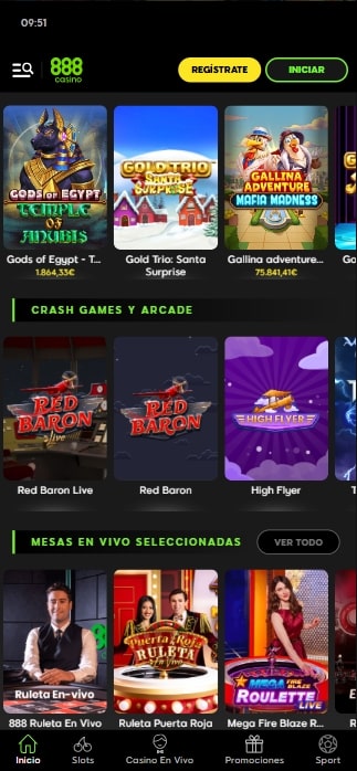 juegos de casino en 888casino