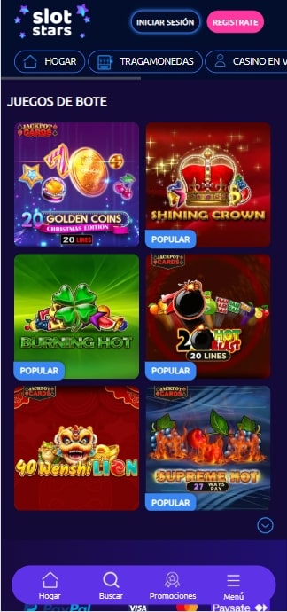 slotstars juegos de casino