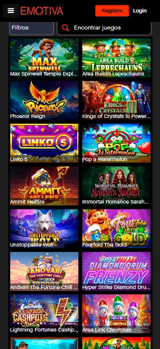 emotiva casino juegos de casino