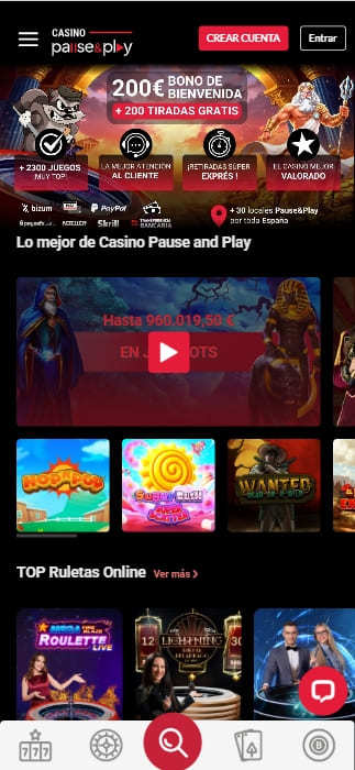 casino pause and play casino legal en españa