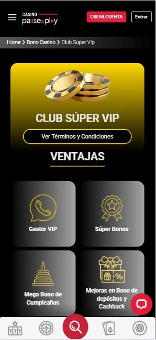 casino pause and play club vip