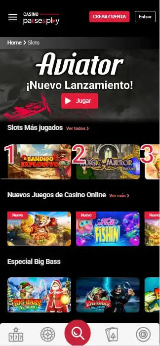 casino pause and play tragaperras