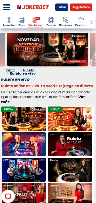 ruleta en vivo jokerbet