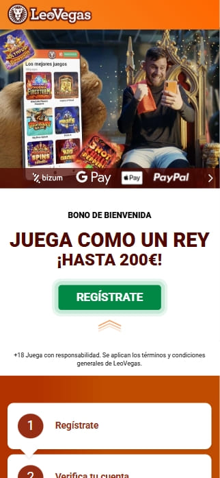registro gratuito y rápido en leovegas españa