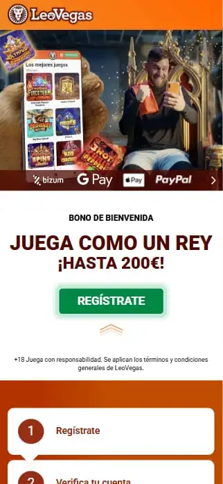 registro gratuito y rápido en leovegas españa