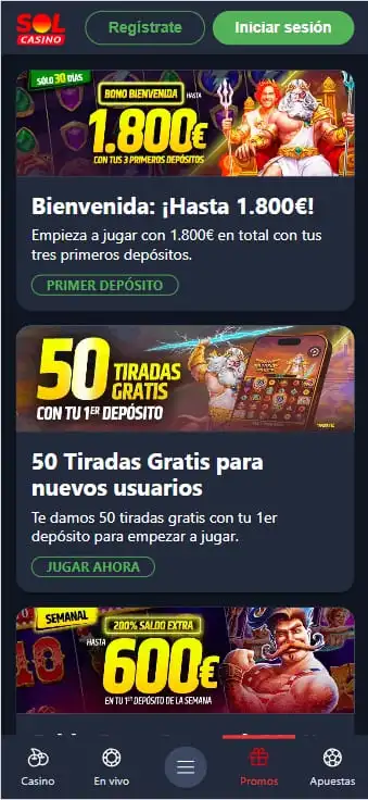 promociones de solcasino