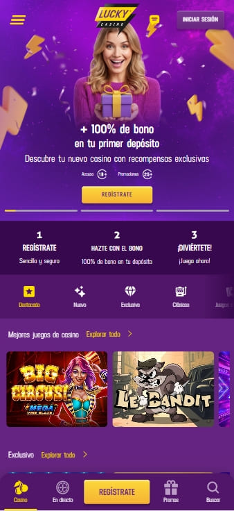 LuckyCasino España nuevo casino online con bono de bienvenida